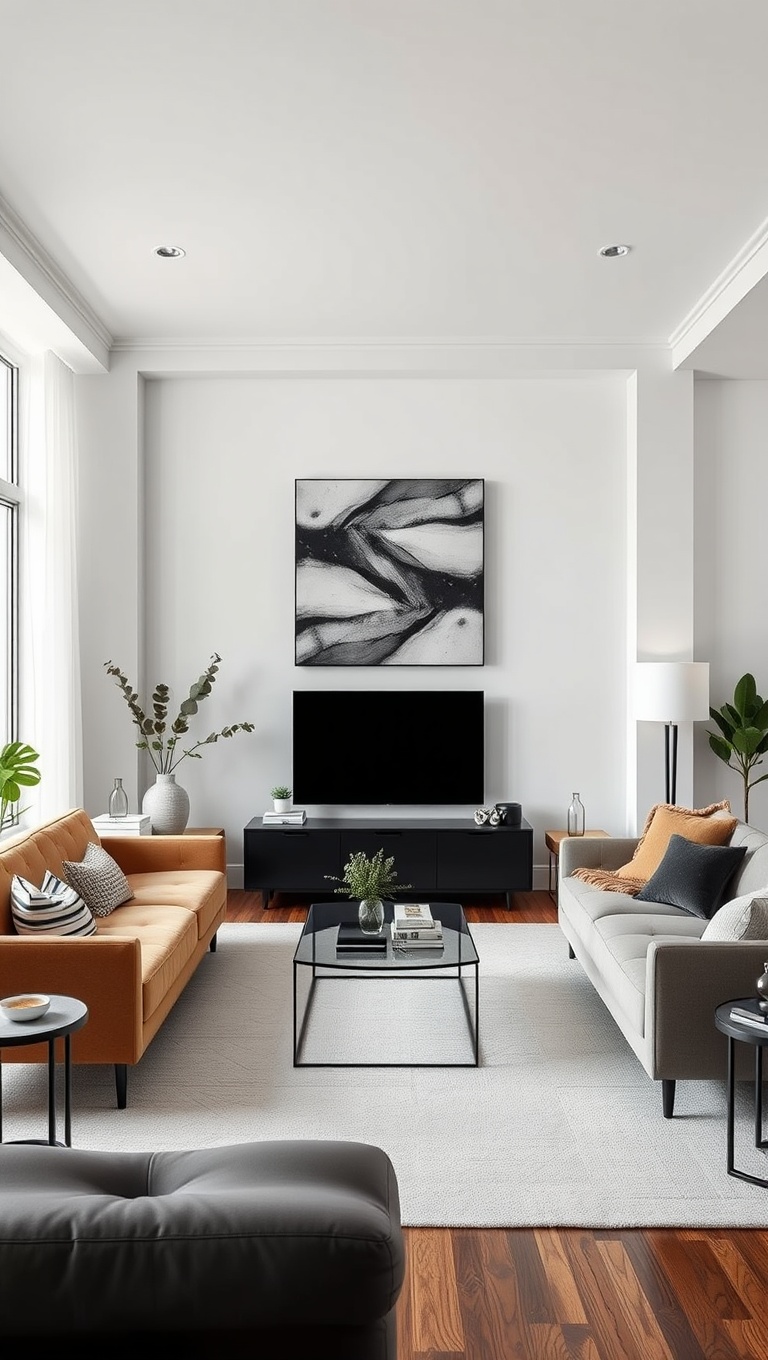 20 Chic Ideas for a Minimalist Living Room You'll Love - 16. Choose a Monochromatic Color Scheme: Streamline Your Look