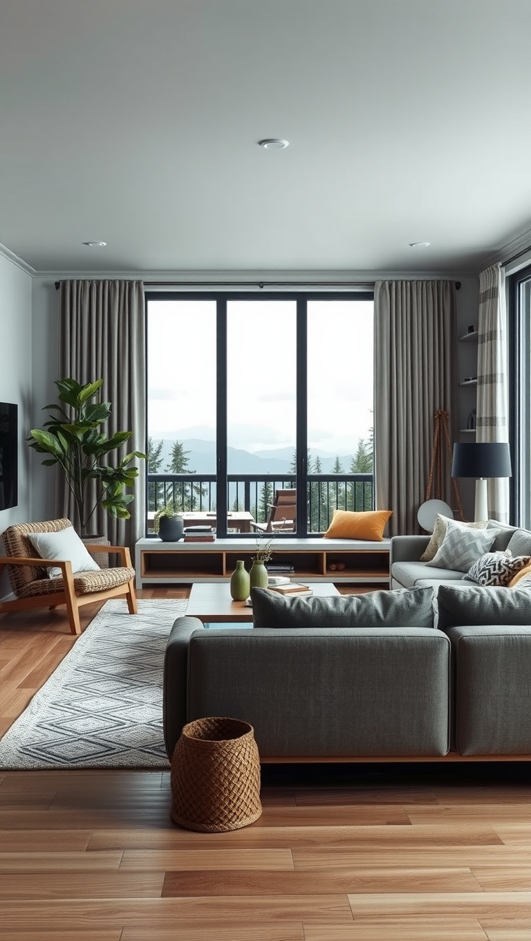 20 Cozy and Chic Ideas for the Perfect Scandinavian Living Room - 5. Nature-Inspired Decor: Bring the Outdoors In