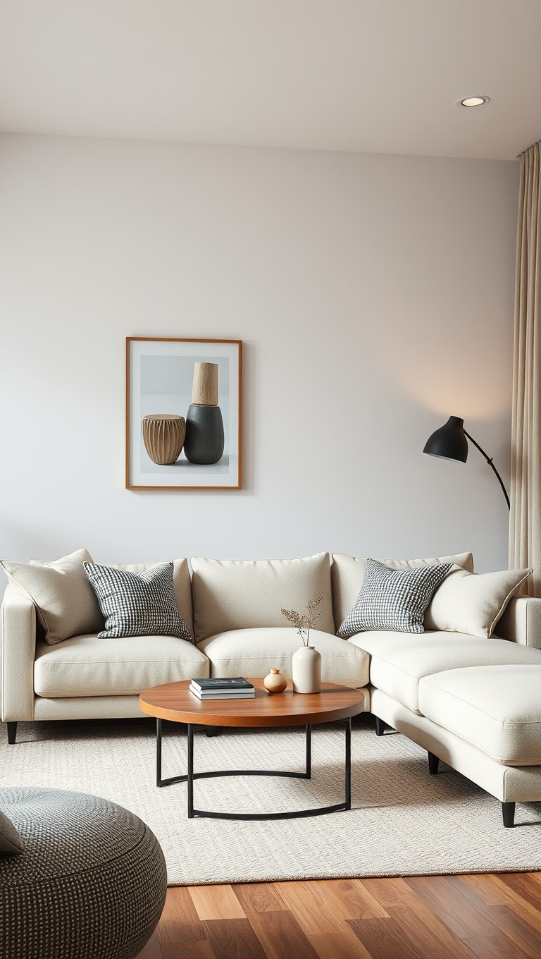 20 Chic and Cozy Ideas for Simple Living Rooms - 1. Embrace Neutral Tones for a Calm Vibe