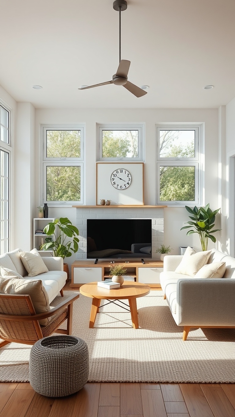20 Chic and Cozy Ideas for Simple Living Rooms - 13. Keep Windows Light and Airy