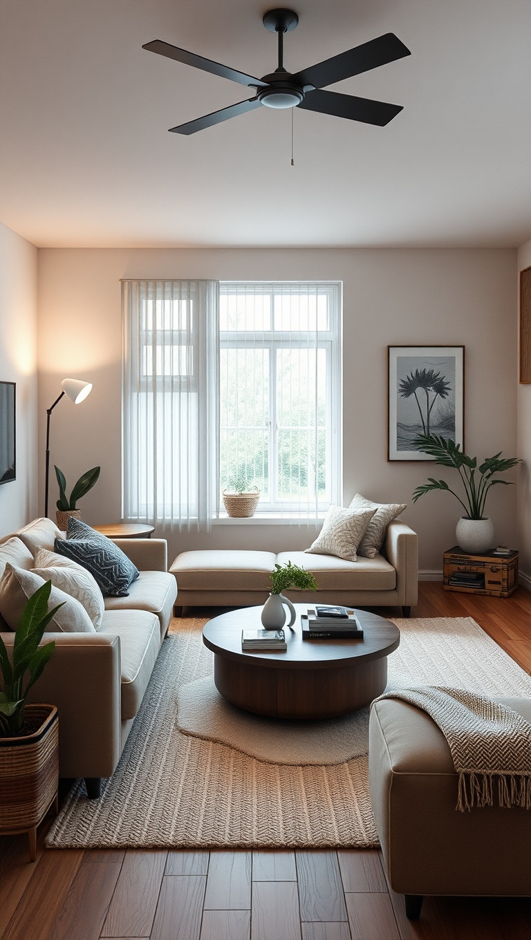 20 Chic and Cozy Ideas for Simple Living Rooms - 2. Layer Textures for Cozy Comfort