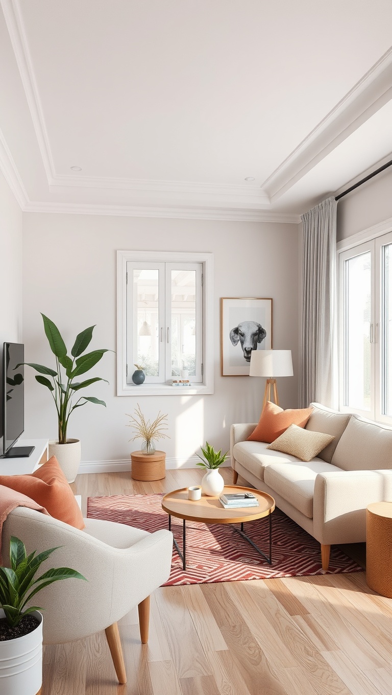 20 Brilliant Ideas to Transform Your Small Living Room - 1. Use Light Colors to Open Up the Space