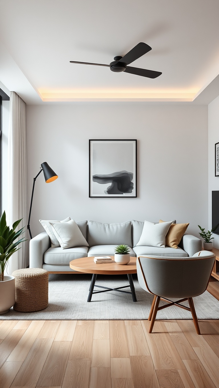 20 Brilliant Ideas to Transform Your Small Living Room - 16. Keep Decor Minimal and Meaningful