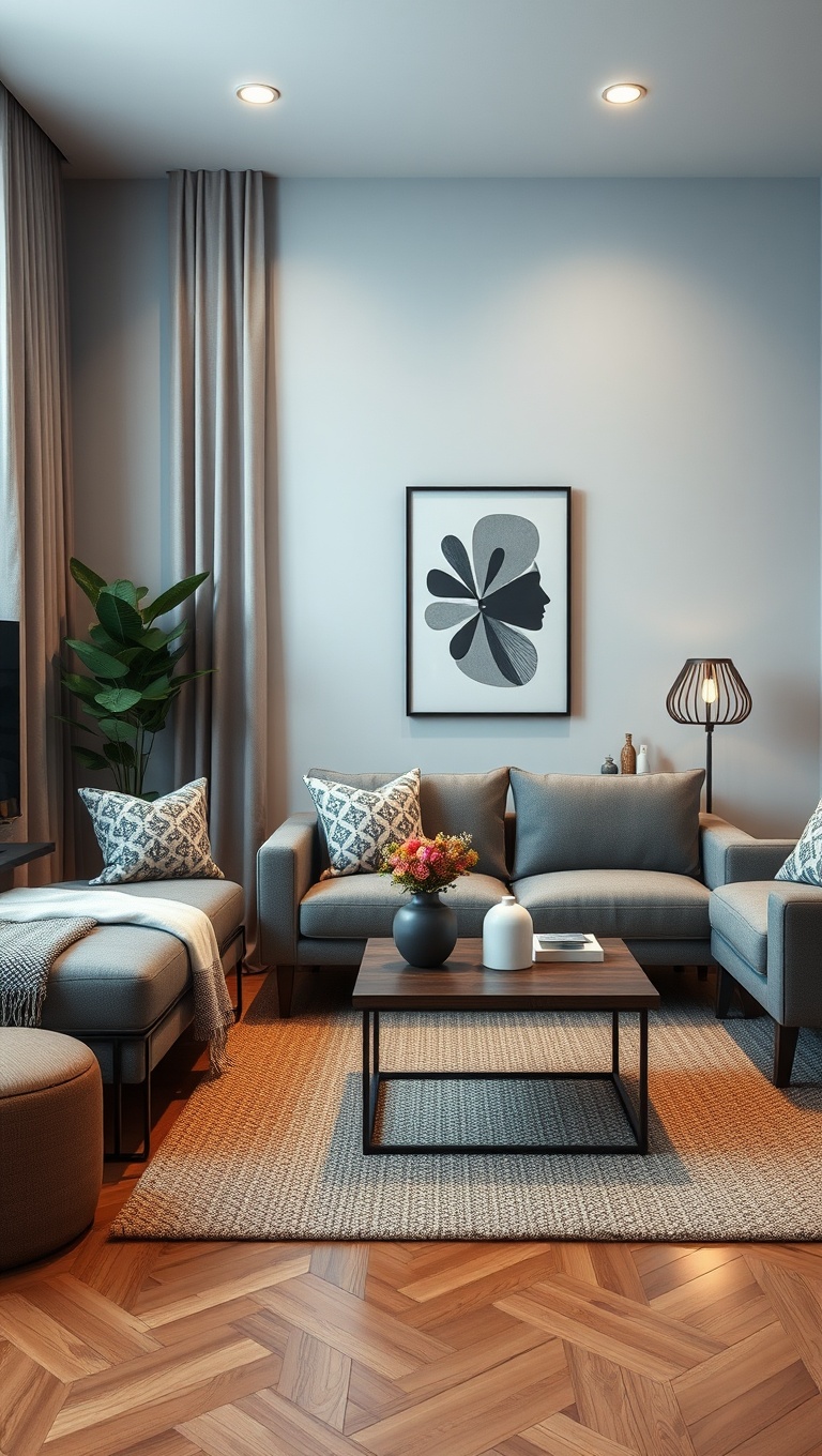 20 Brilliant Ideas to Transform Your Small Living Room - 17. Include a Compact Coffee Table