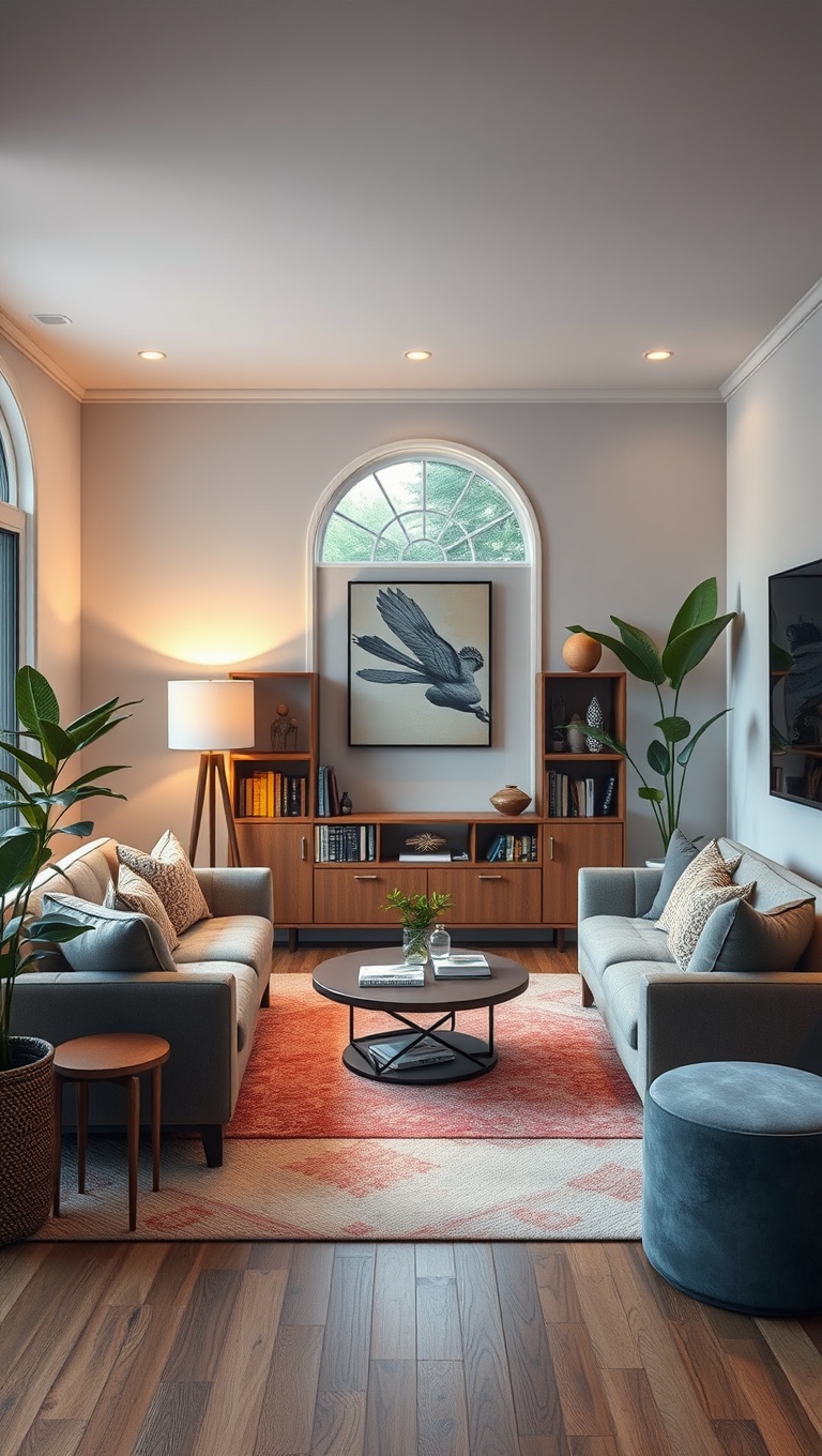 20 Stunning Ideas for Your Sunken Living Room - 12. Create a Serene Reading Nook