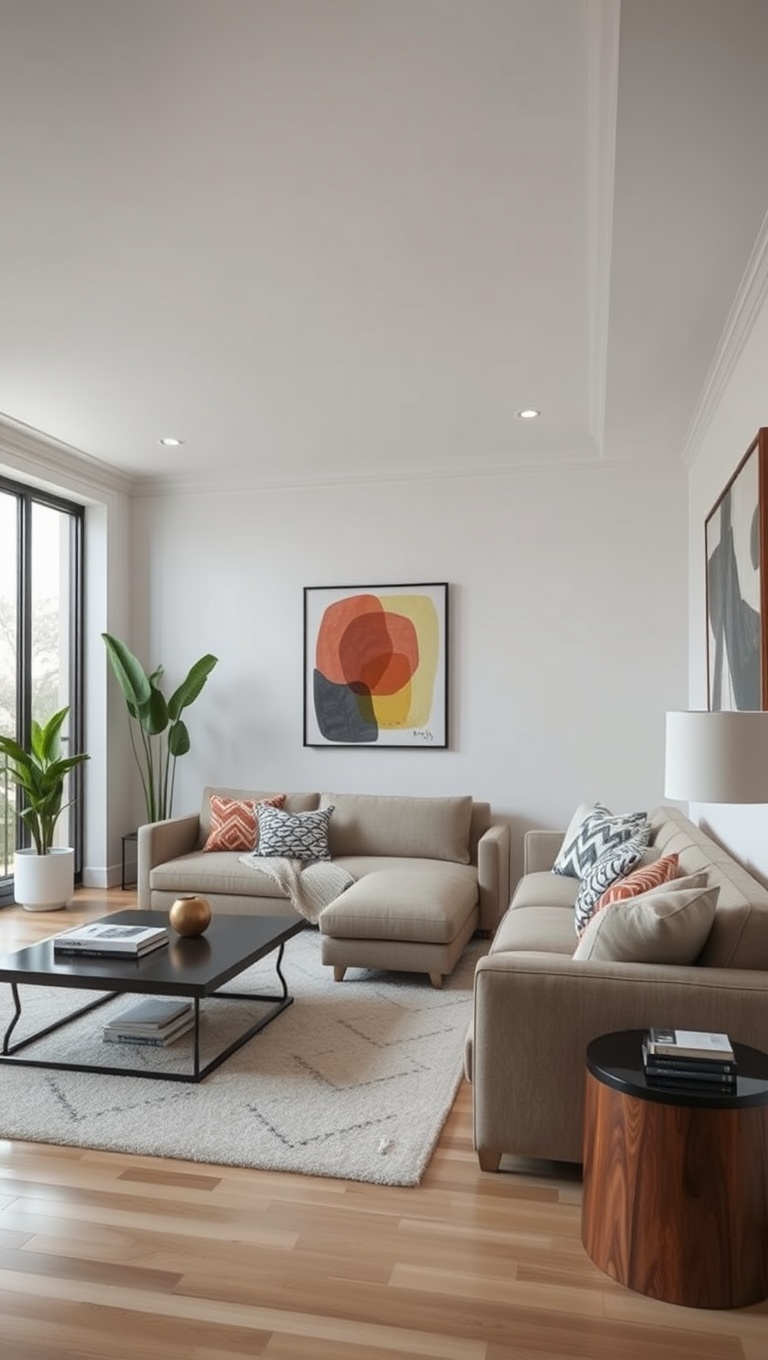 20 Stunning Ideas for Your Sunken Living Room - 15. Incorporate Art and Personal Touches