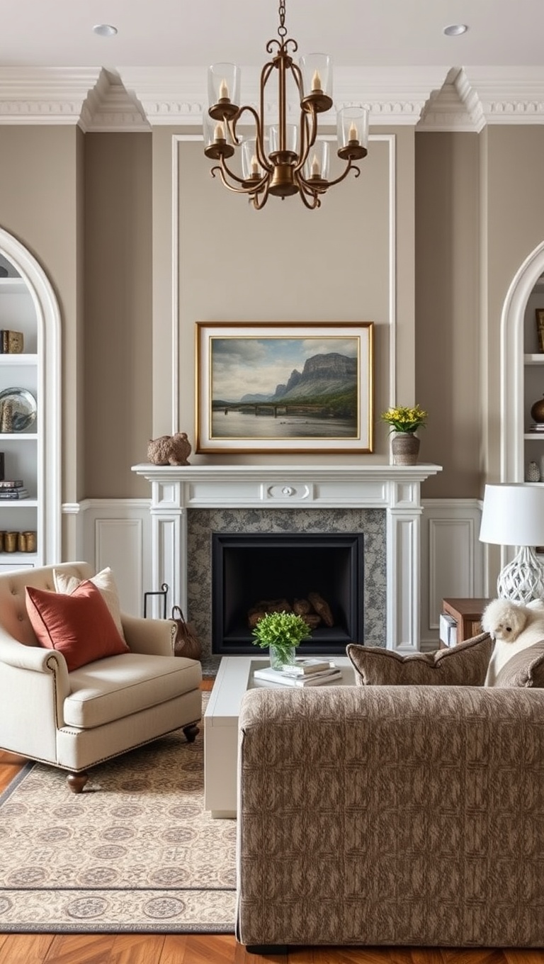 20 Timeless Ideas to Inspire Your Traditional Living Room - 7. Artwork That Tells a Story: Curate Your Gallery
