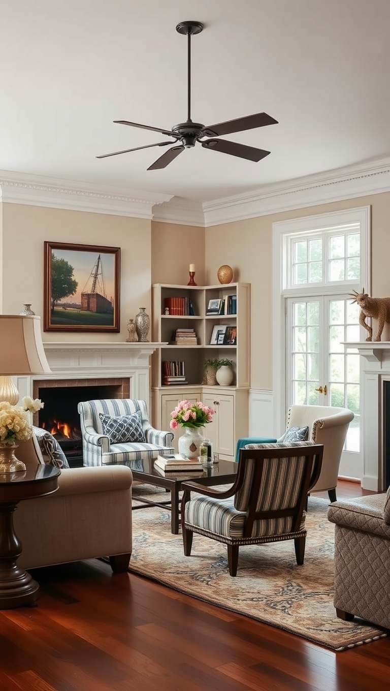 20 Timeless Ideas to Inspire Your Traditional Living Room - 17. Statement Chairs: Add a Pop of Personality
