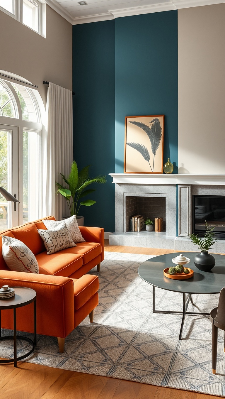 20 Inspiring Ideas for Your Dream Transitional Living Room - Balance Bold Colors with Subtle Hues