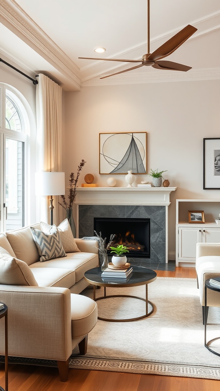 20 Inspiring Ideas for Your Dream Transitional Living Room - Use Soft Pastels for a Calming Effect
