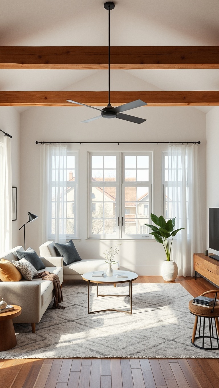 25 Bright Ideas to Create an Airy Living Room - 9. Utilize Multi-Functional Pieces