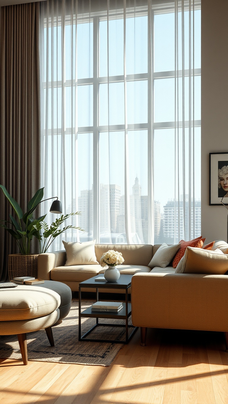 25 Bright Ideas to Create an Airy Living Room - 7. Layer Textures for Depth