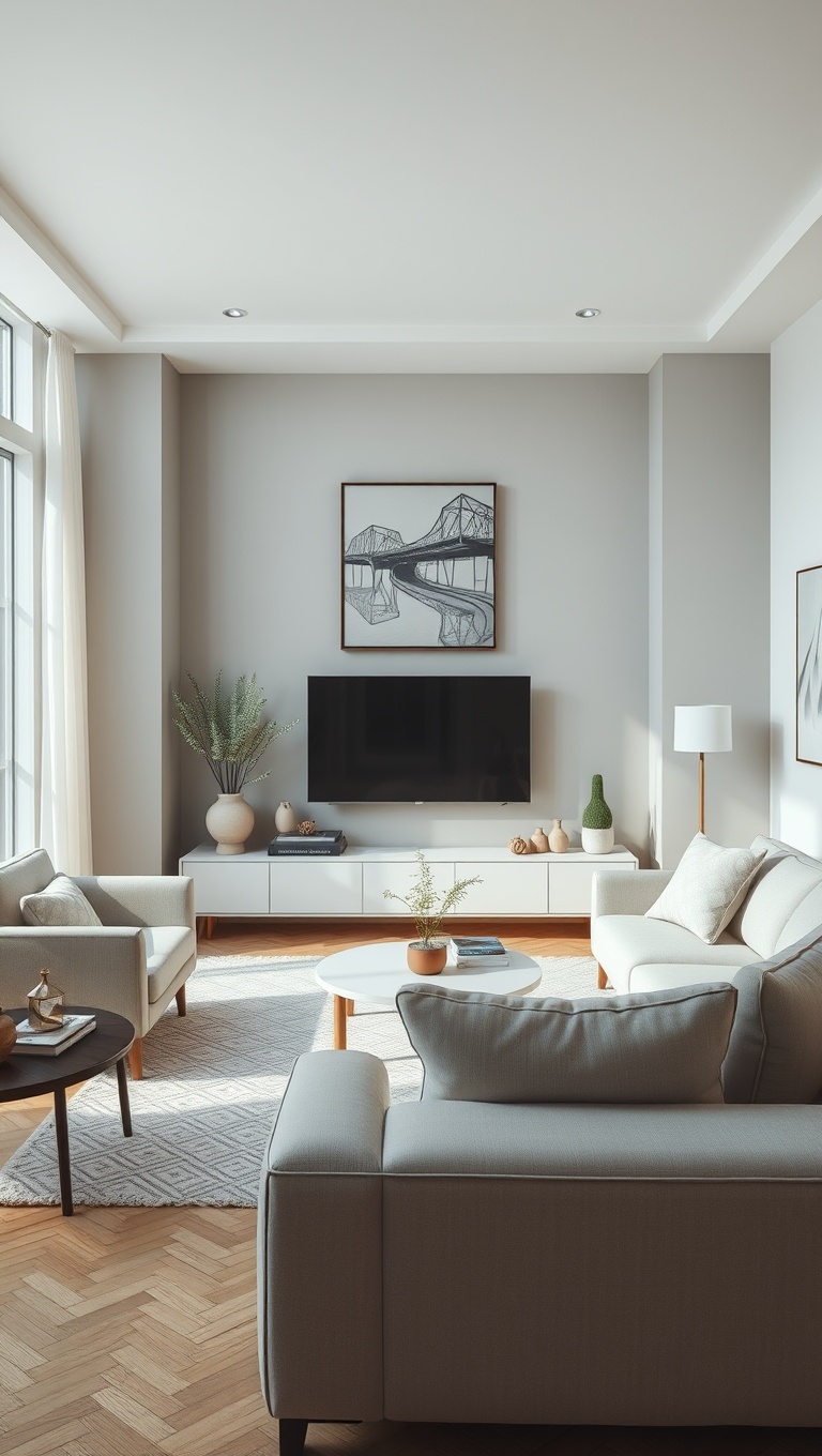25 Bright Ideas to Create an Airy Living Room - 11. Keep Decor Minimalist
