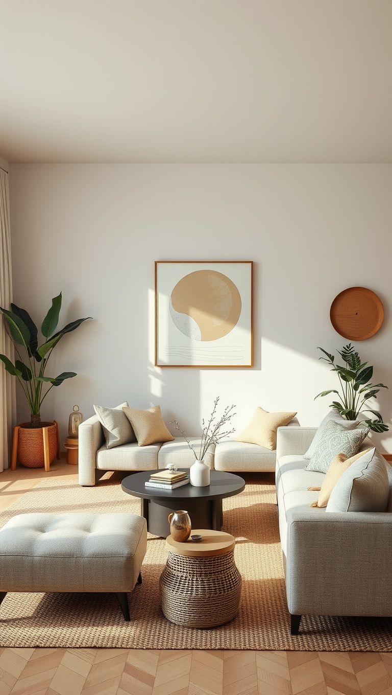 25 Bright Ideas to Create an Airy Living Room - 14. Incorporate Natural Materials