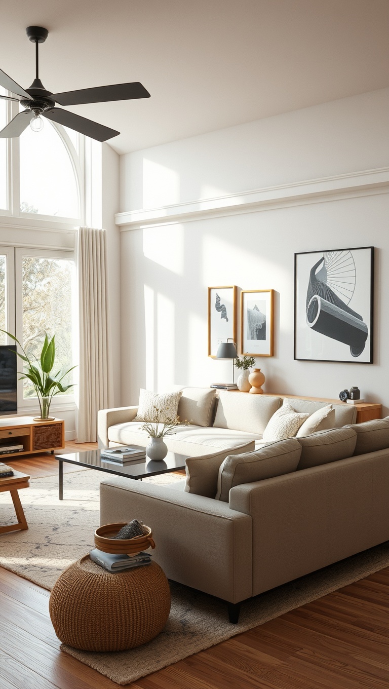 25 Bright Ideas to Create an Airy Living Room - 24. Keep the Space Clutter-Free