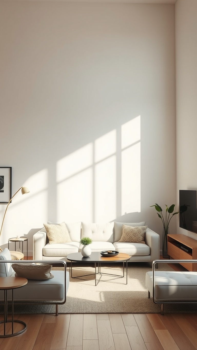 25 Bright Ideas to Create an Airy Living Room - 12. Use Transparent Furniture