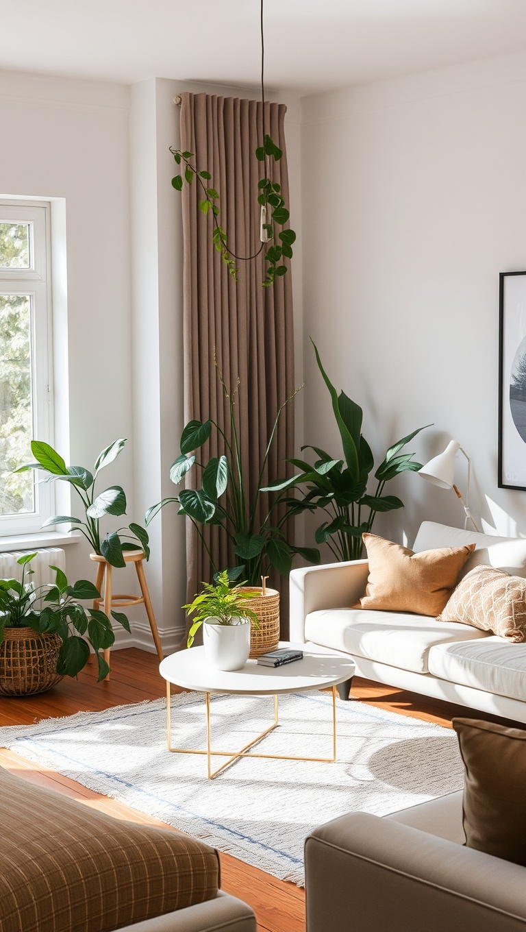 25 Bright Ideas to Create an Airy Living Room - 5. Incorporate Indoor Plants