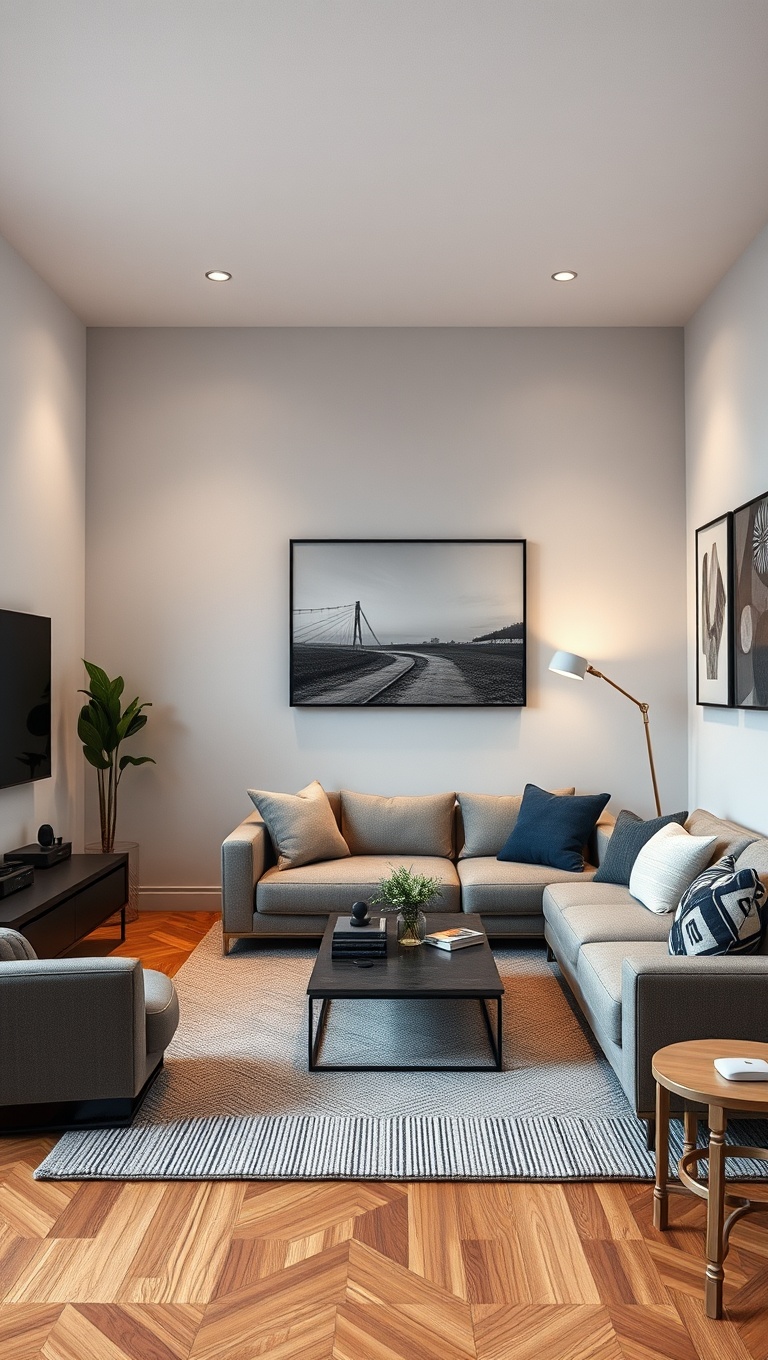 25 Fabulous Ideas to Transform Your Apartment Living Room - Smart Tech: Integrate Gadgets with Style
