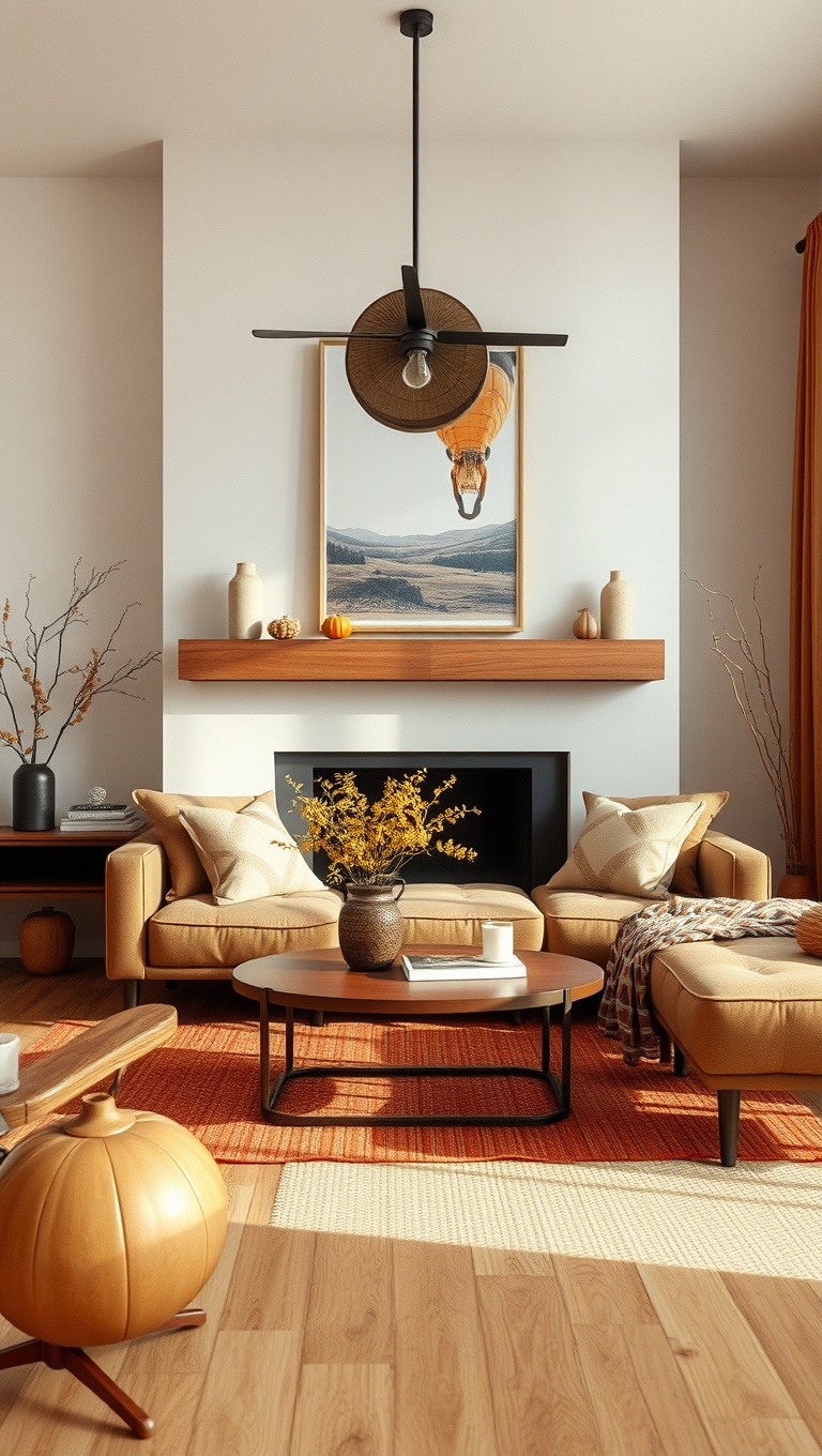 25 Cozy Ideas to Transform Your Living Room for Autumn - 1. Warm Up with Earthy Tones