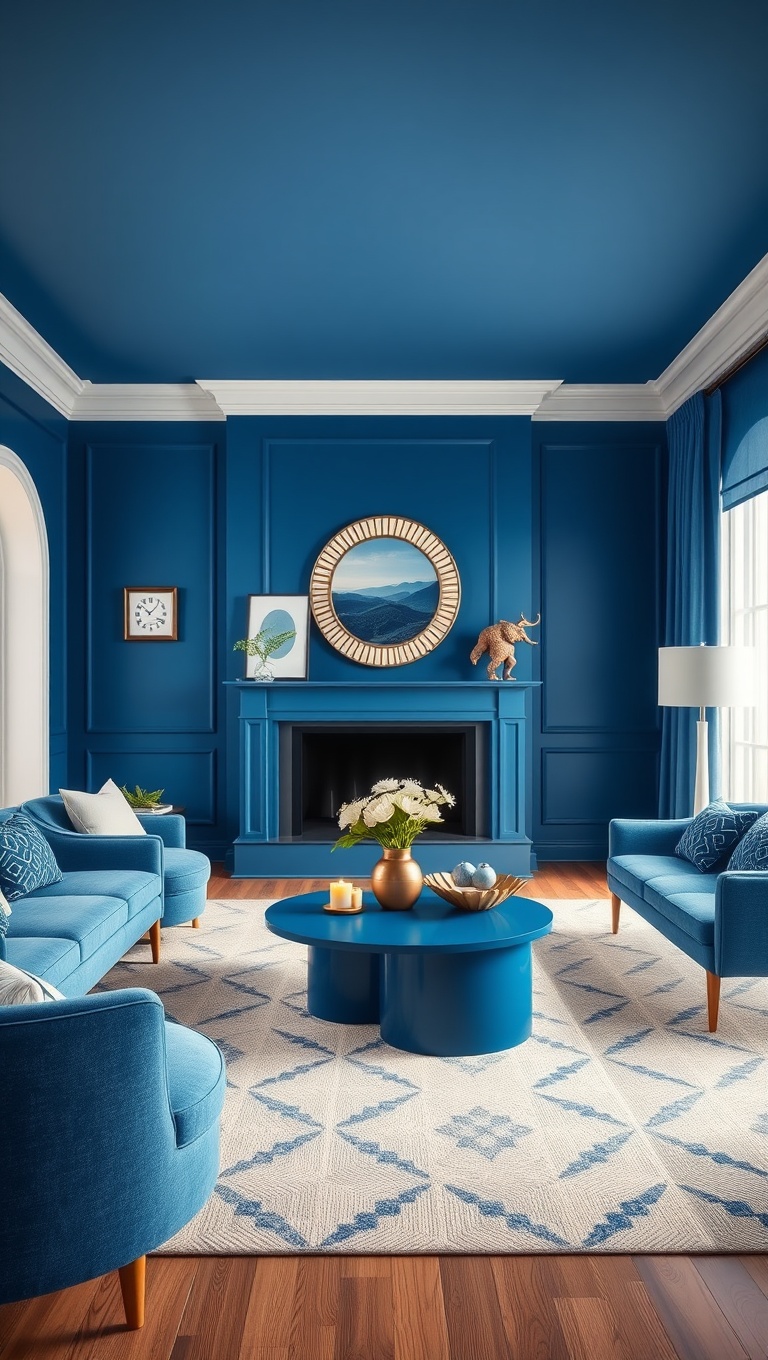25 Gorgeous Ideas and Inspirations for Blue Living Rooms That Will Make You Smile - 10. Blue Coffee Tables: Unique and Fun