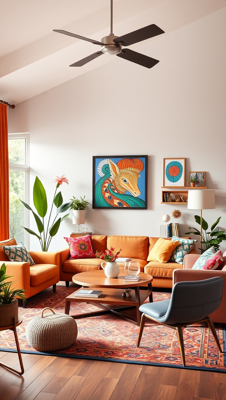 25 Vibrant Ideas to Transform Your Living Room into a Colorful Oasis - 22. Colorful DIY Projects for Personalization