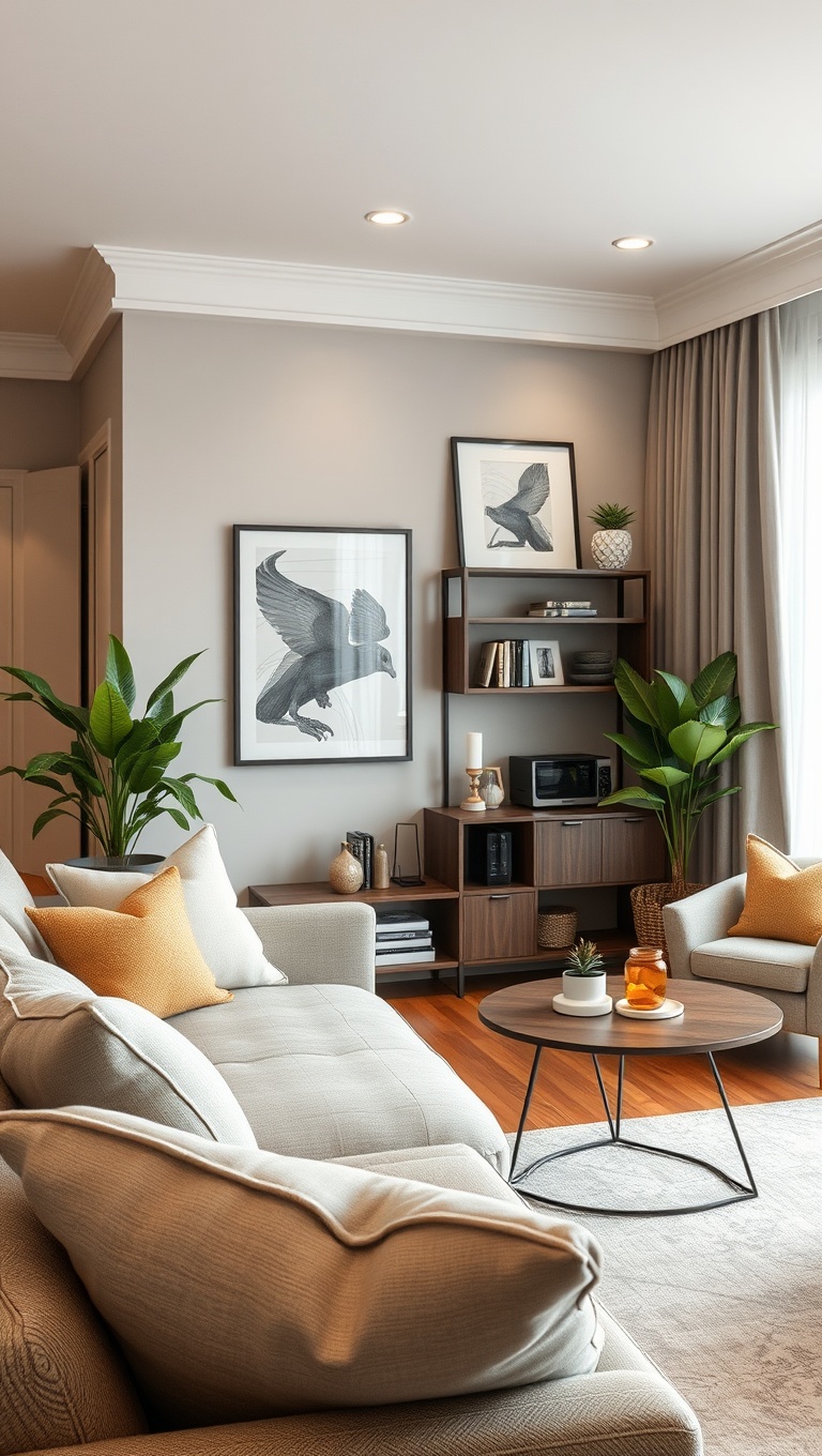 25 Cozy Ideas to Transform Your Living Room into a Comfy Oasis - 9. Set Up a Coffee Station