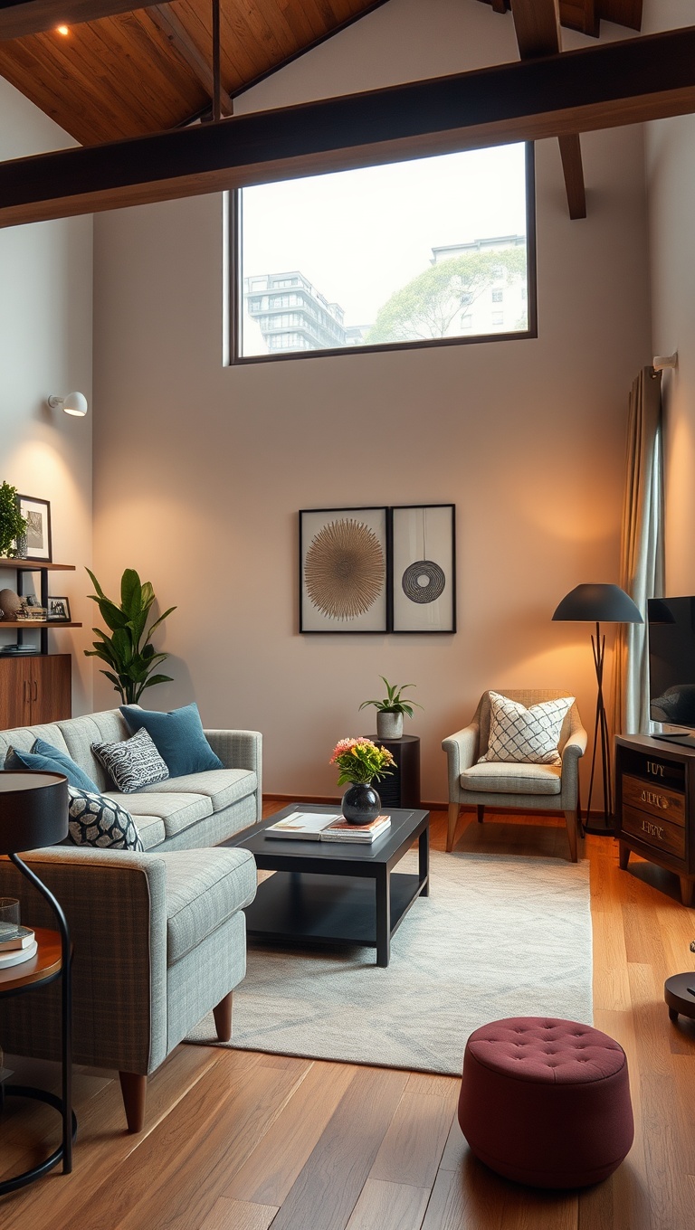 25 Cozy Ideas to Transform Your Living Room into a Comfy Oasis - 16. Mix and Match Furniture Styles