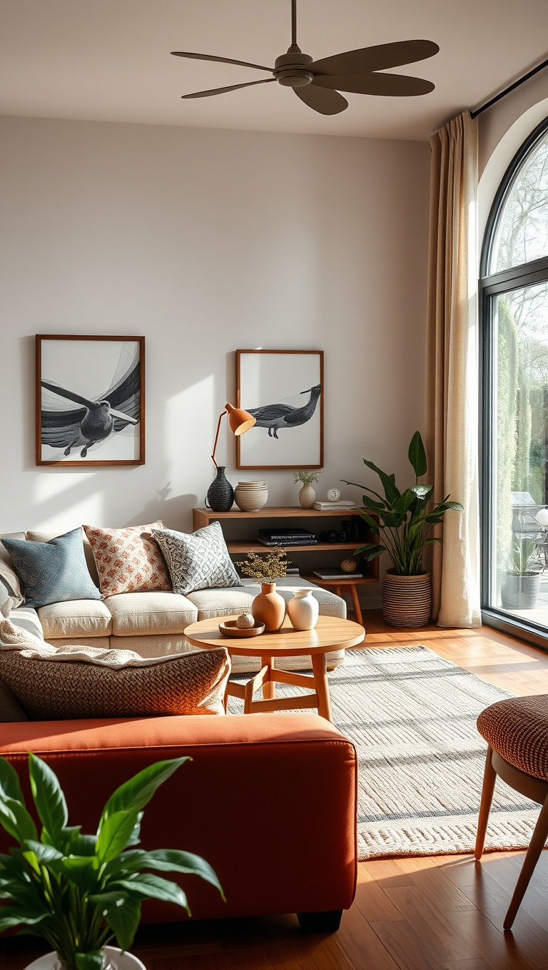 25 Cozy Ideas to Transform Your Living Room into a Comfy Oasis - 8. Bring in Natural Elements