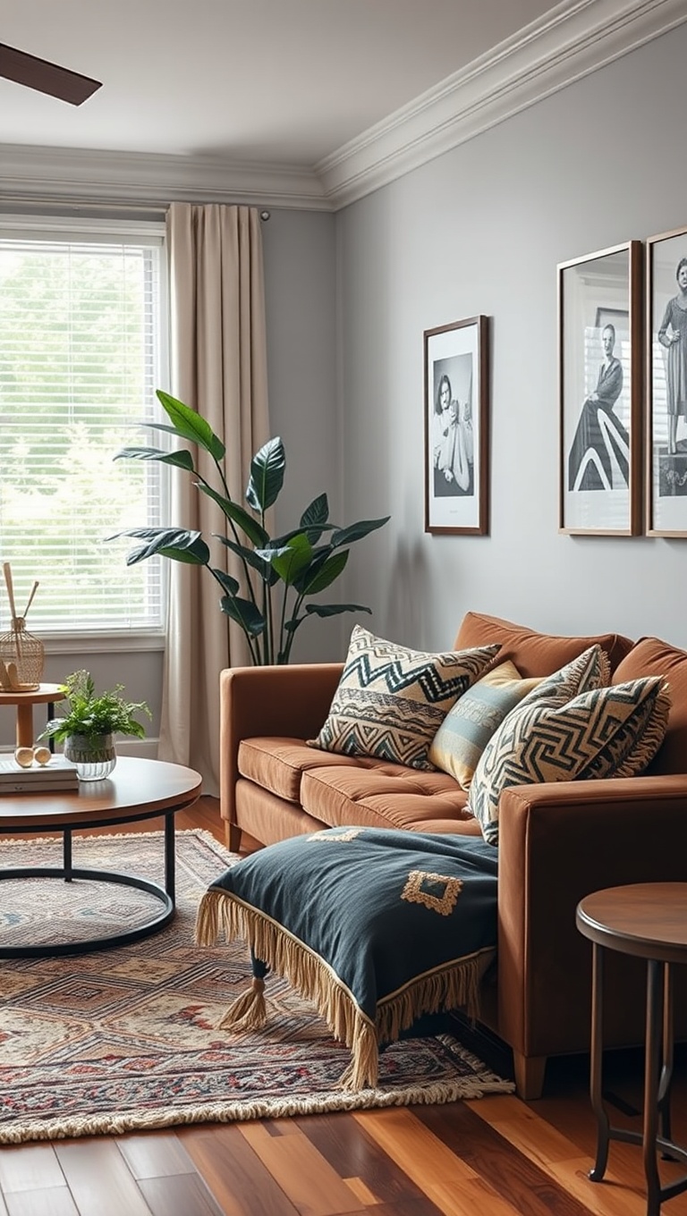 25 Cozy Living Room Ideas to Create Your Perfect Retreat - Throw Pillows: Mix and Match for Comfort