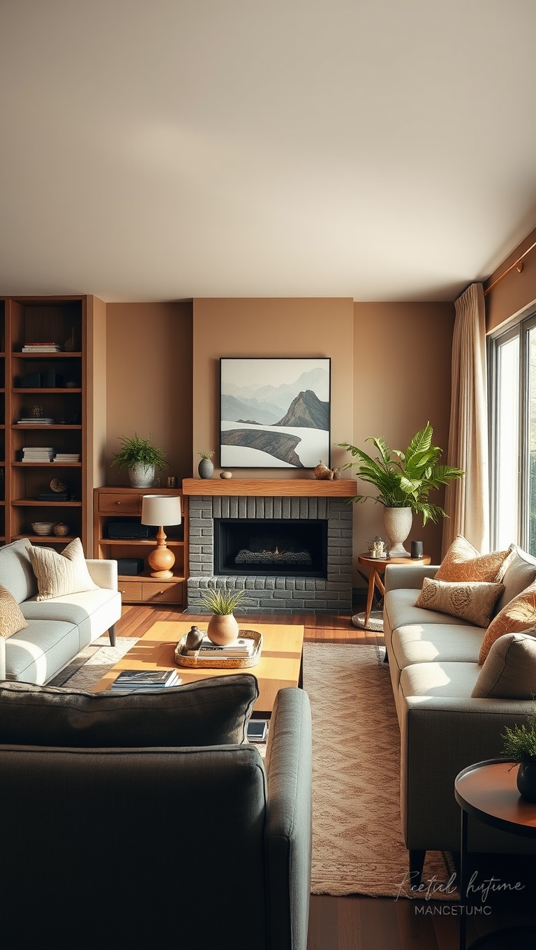 25 Cozy Ideas for Earth Tone Living Rooms That Inspire Warmth and Serenity - 21. Use Natural Light to Enhance Color Tones