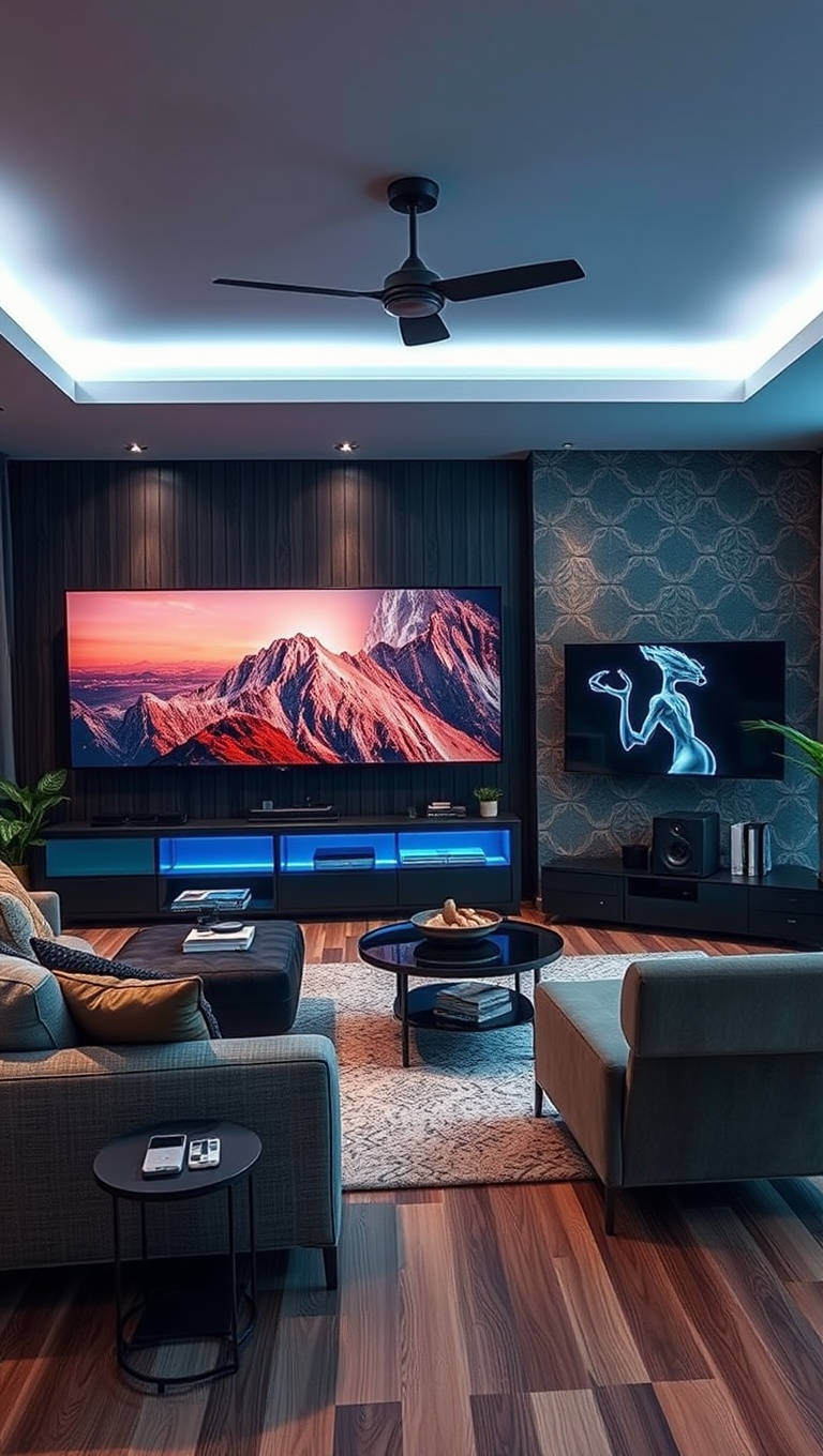 25 High-Tech Living Room Ideas to Elevate Your Space - 6. Opt for a Virtual Reality Corner