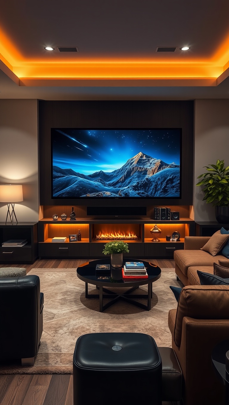 25 High-Tech Living Room Ideas to Elevate Your Space - 11. Create a Home Theater Experience