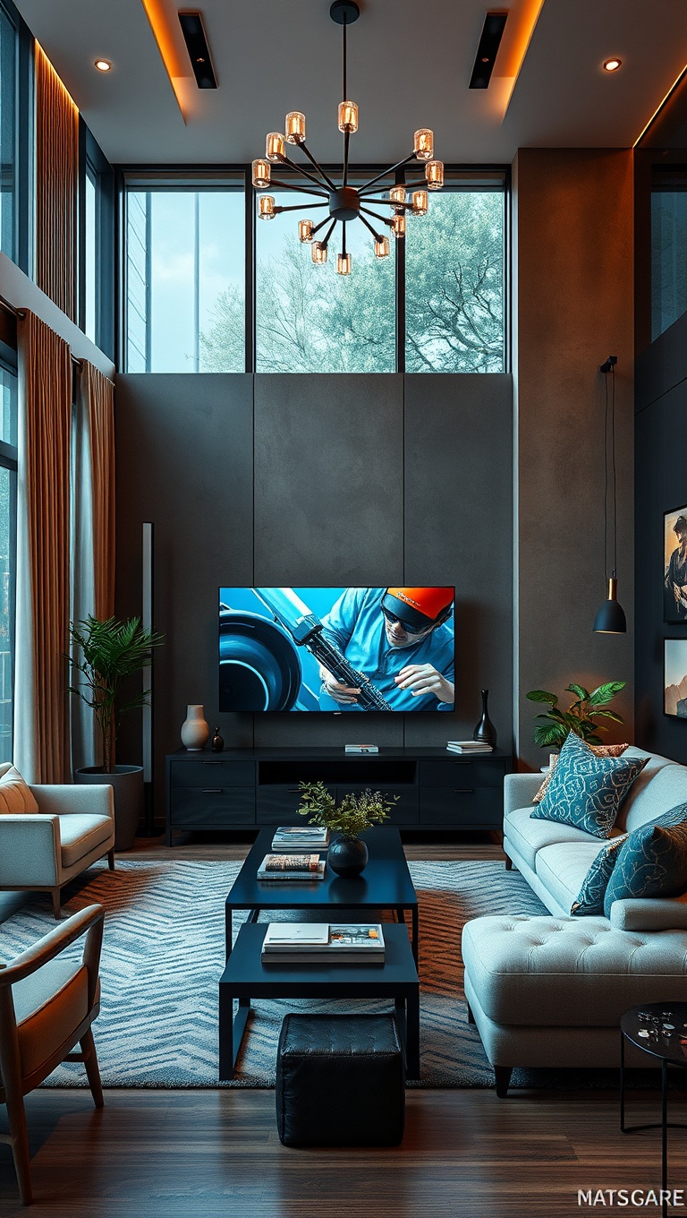 25 High-Tech Living Room Ideas to Elevate Your Space - 25. Experiment with Augmented Reality Decor