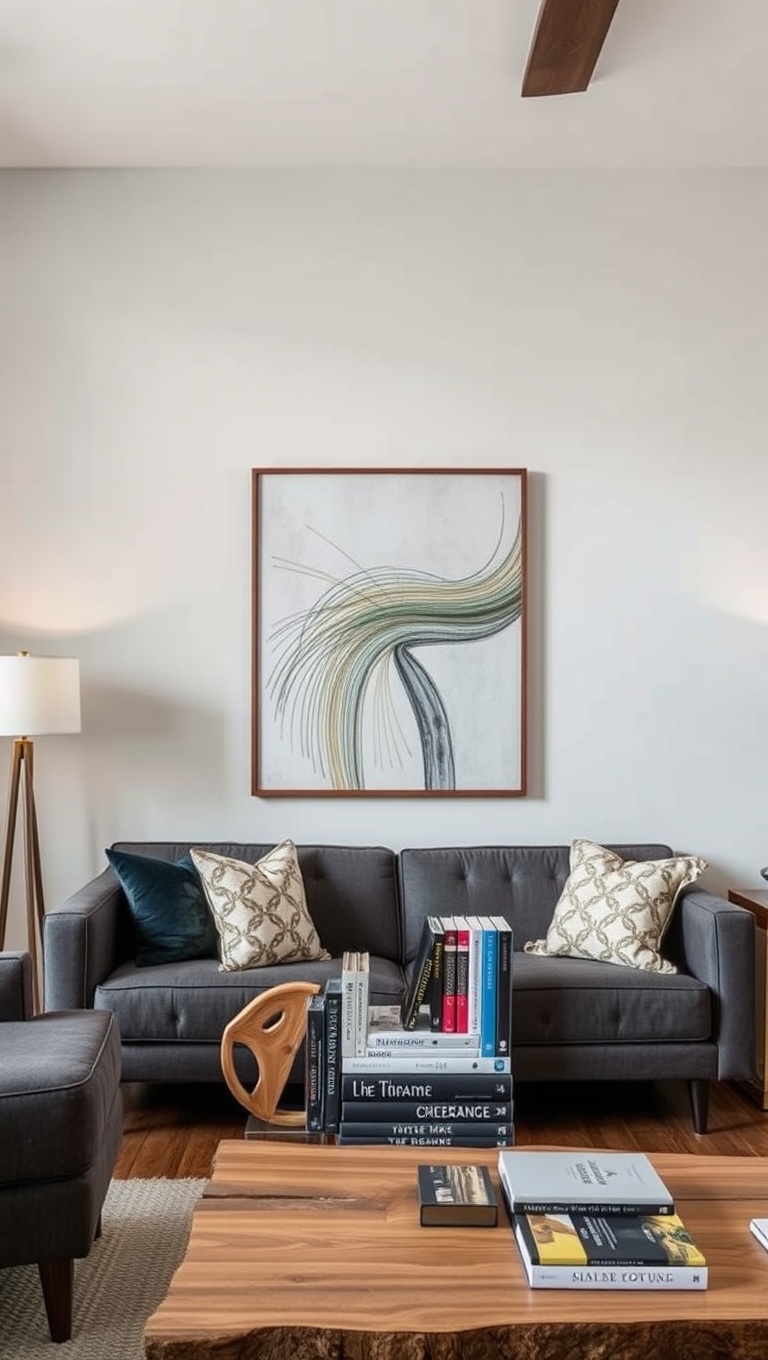 25 Stunning Ideas for Living Edge Furniture in Your Living Room - 10. Showcase Your Books on Unique Live Edge Bookends