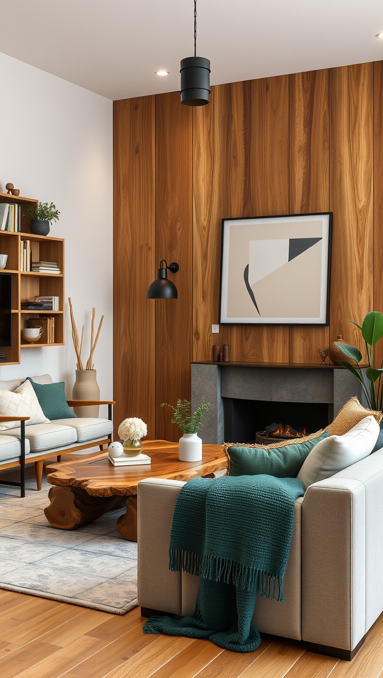 25 Stunning Ideas for Living Edge Furniture in Your Living Room - 20. Use Live Edge Materials for a DIY Project