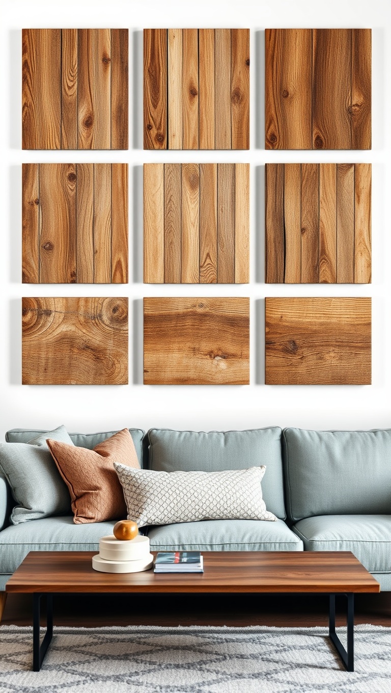 25 Fabulous Ideas for Living Room Wall Decor That Will Transform Your Space - 12. Rustic Wood Panels