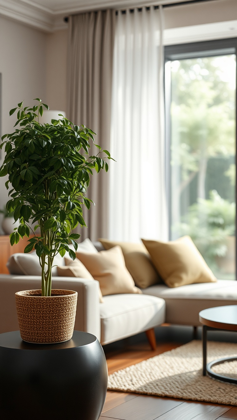 25 Lush Living Room Ideas to Bring the Outdoors In! - 23. Incorporate Fresh Herbs in Your Living Room