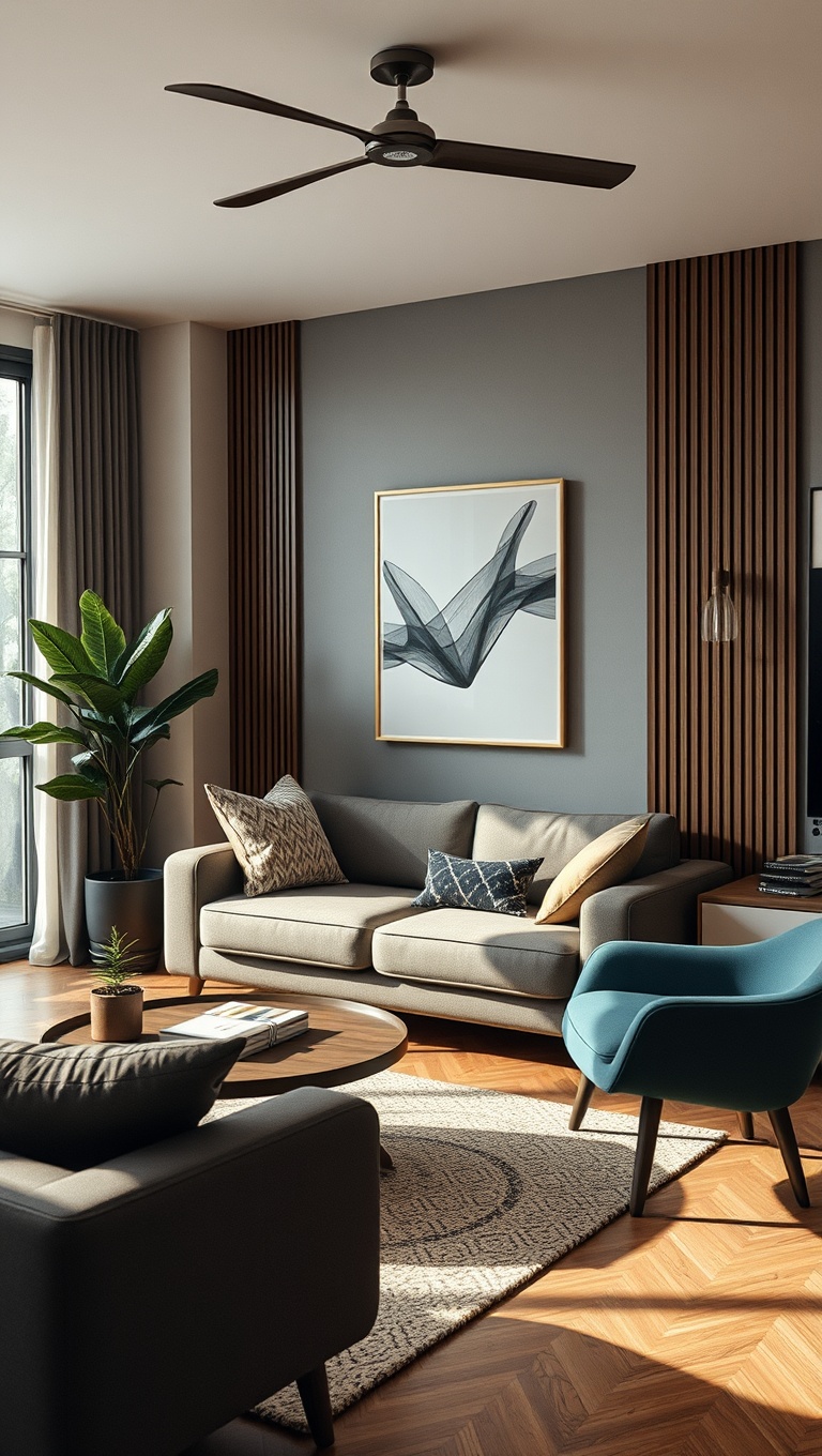 25 Chic Ideas to Transform Your Modern Living Room - 10. Cozy Reading Nook: Curl Up and Relax