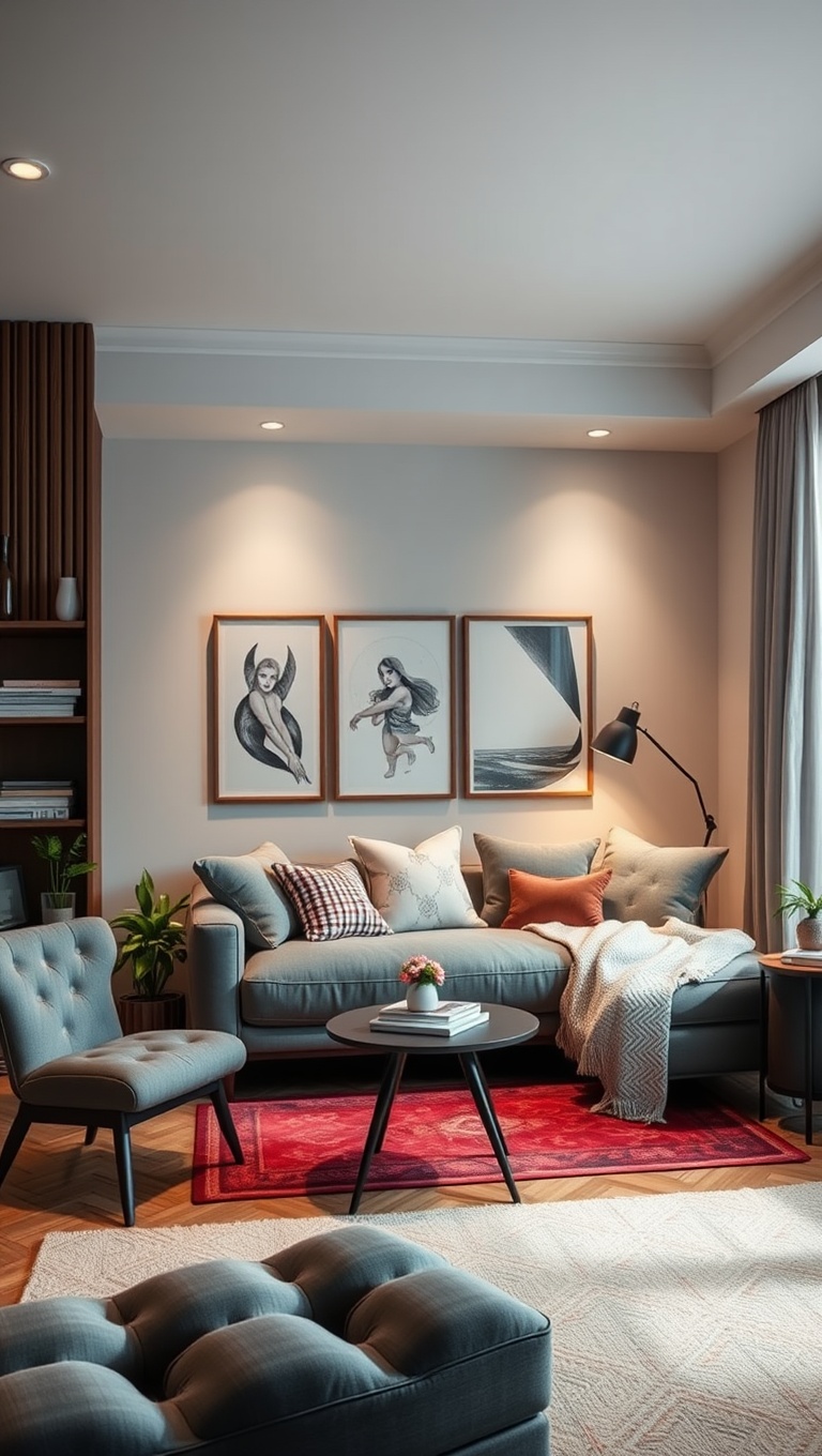 25 Creative Ideas for Your Oddly Shaped Living Room - 24. Incorporate a Daybed for Extra Seating