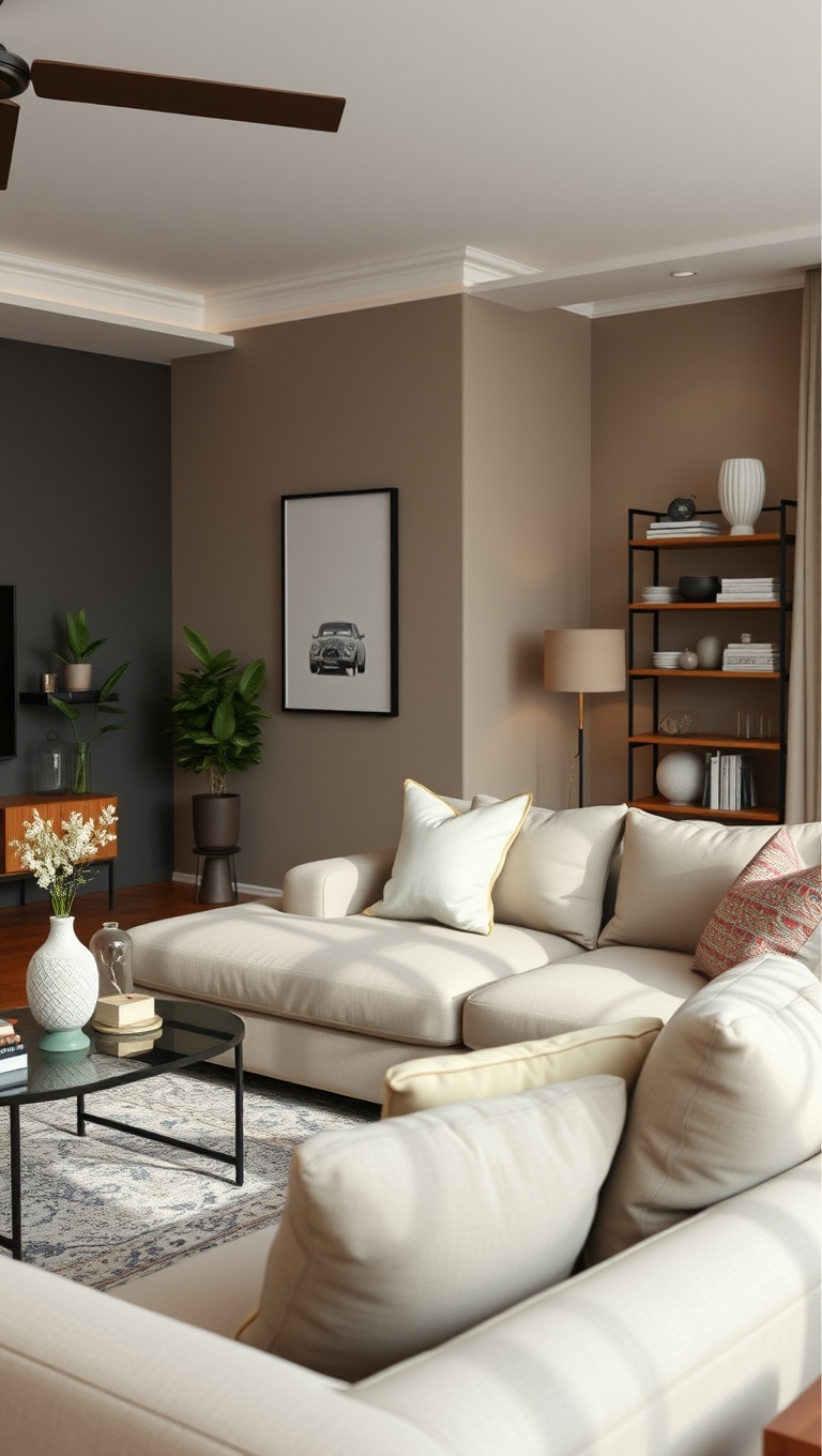 25 Chic Ideas for an Organized Living Room You'll Love - 11. Limit the Number of Decorative Items