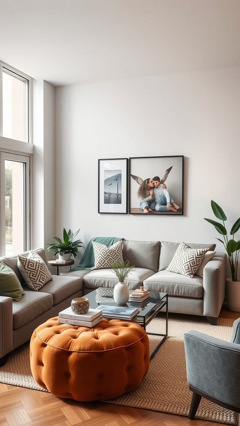25 Chic Ideas for an Organized Living Room You'll Love - 25. Add a Personal Touch with Family Photos