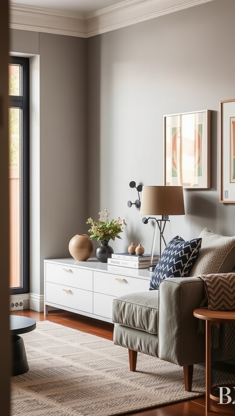 25 Bright Ideas for Transforming Your Small Living Room - 21. Use a Console Table for Extra Surface Space