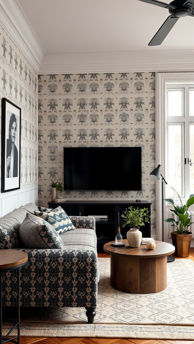25 Bright Ideas for Transforming Your Small Living Room - 25. Don’t Be Afraid of Patterns!