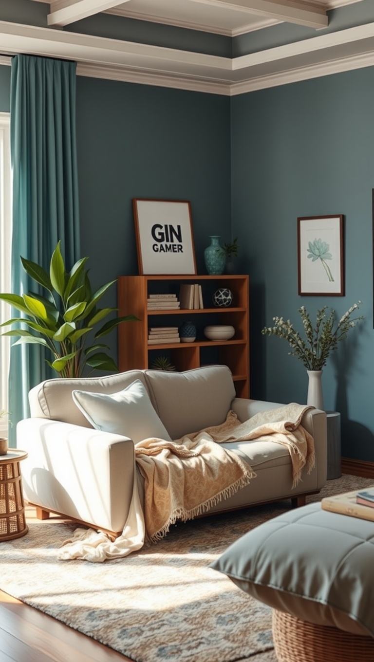 25 Fresh and Fun Ideas to Springify Your Living Room - 6. Use Light, Airy Fabrics for Blankets