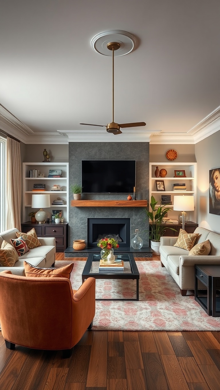 25 Fun and Creative Ideas to Transform Your Ugly Living Room - 5. Statement Lighting: Let Your Fixtures Shine