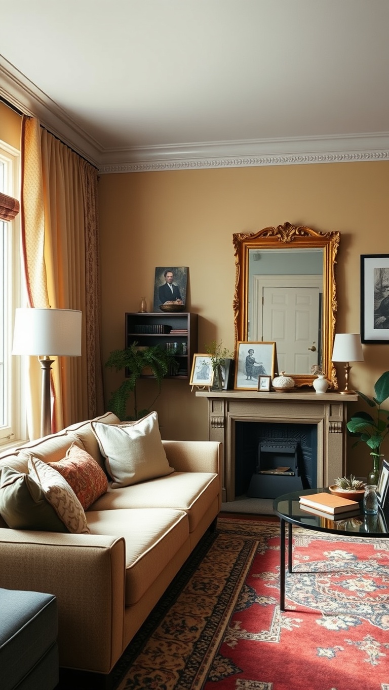 25 Fun and Creative Ideas to Transform Your Ugly Living Room - 11. Mirrors, Mirrors on the Wall: Make Your Room Feel Bigger