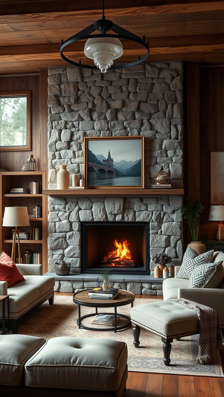 25 Fun and Creative Ideas to Transform Your Ugly Living Room - 21. Cozy Fireplaces: Create a Warm Focal Point