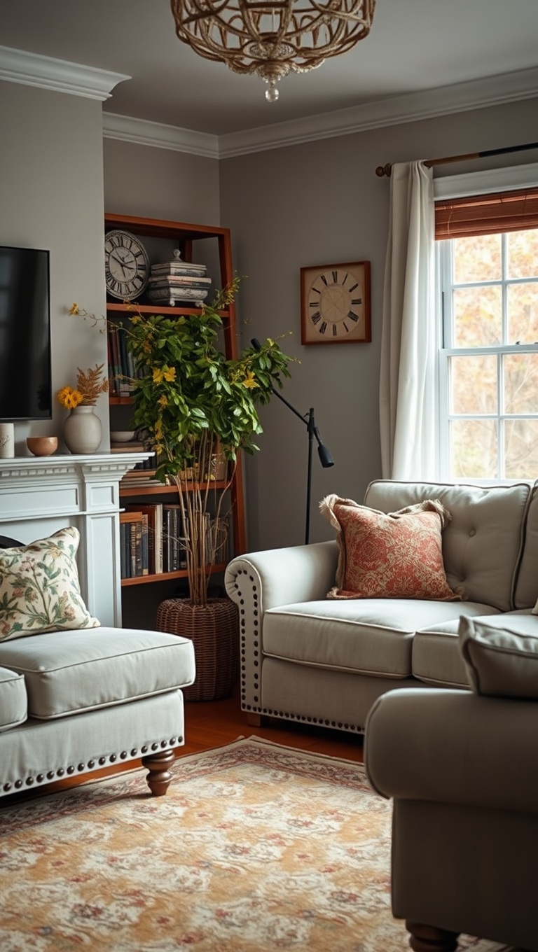 25 Fun and Creative Ideas to Transform Your Ugly Living Room - 13. Seasonal Decor: Refresh with the Seasons