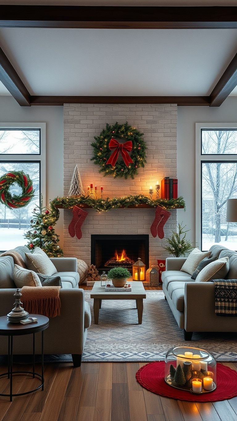 25 Cozy Ideas to Transform Your Winter Living Room - Showcase Your Holiday Mementos