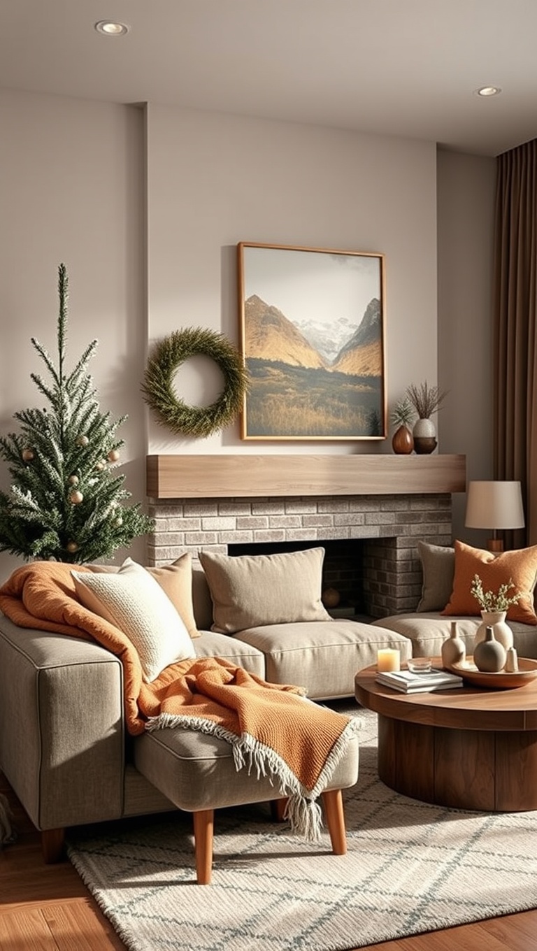 25 Cozy Ideas to Transform Your Winter Living Room - 5. Use Earthy Color Palettes